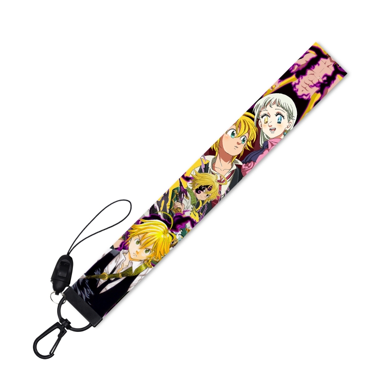 The Seven Deadly Sins Black Buckle Mobile Phone Lanyard Short Strap 22.5cm  price for 10 pcs