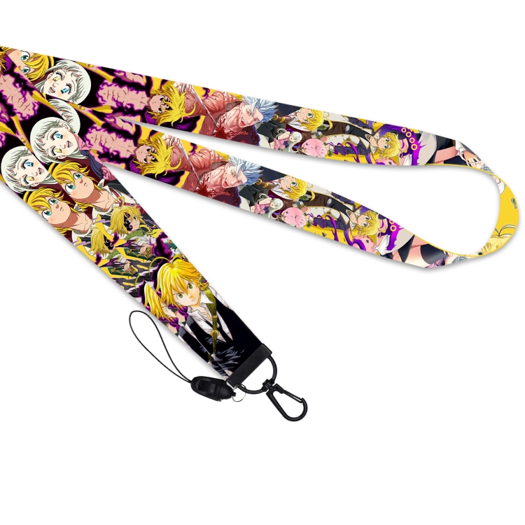 The Seven Deadly Sins Black buckle long mobile phone lanyard 45cm price for 10 pcs
