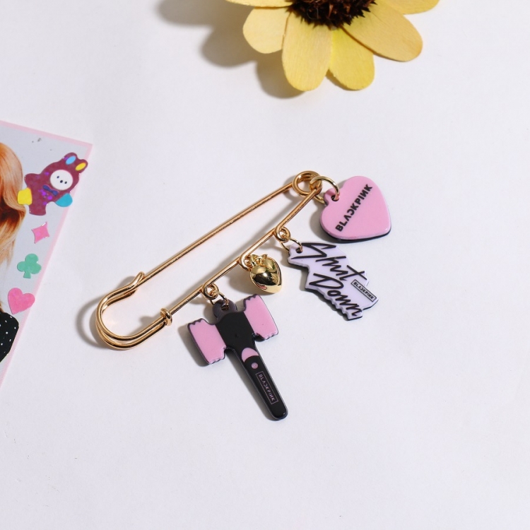 BLACK PINK Korean stars around brooch bag clothing pin accessories