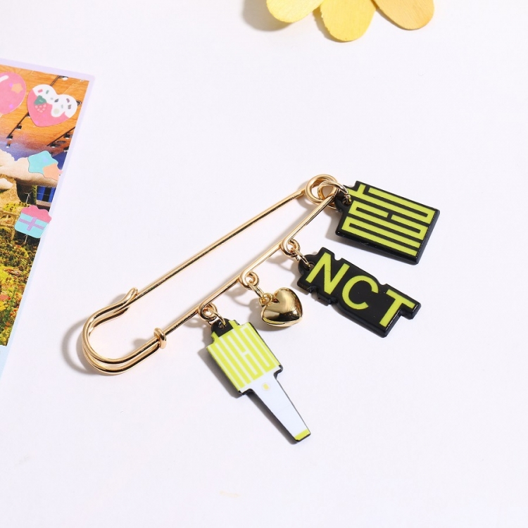 NCT Korean stars around brooch bag  clothing pin accessories