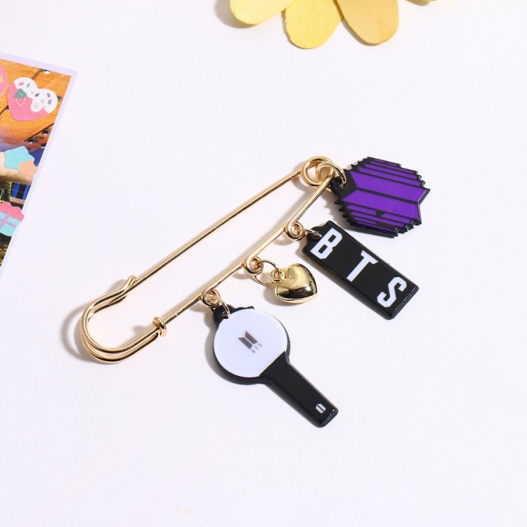 BTS Korean stars around brooch bag clothing pin accessories