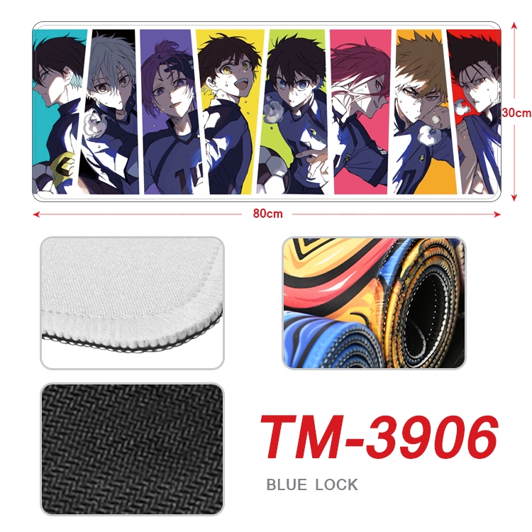 BLUE LOCK Anime peripheral new lock edge mouse pad 80X30cm TM-3906