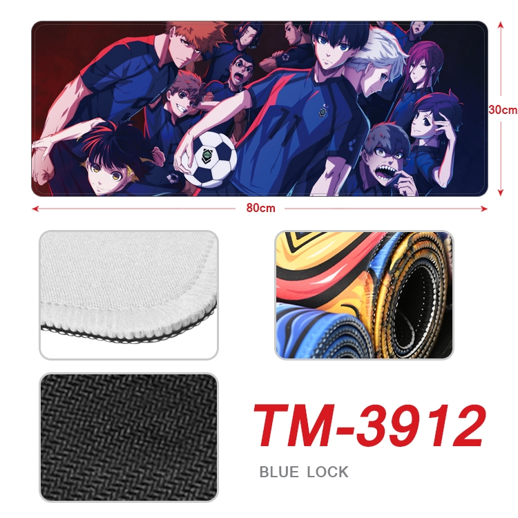 BLUE LOCK Anime peripheral new lock edge mouse pad 80X30cm  TM-3912