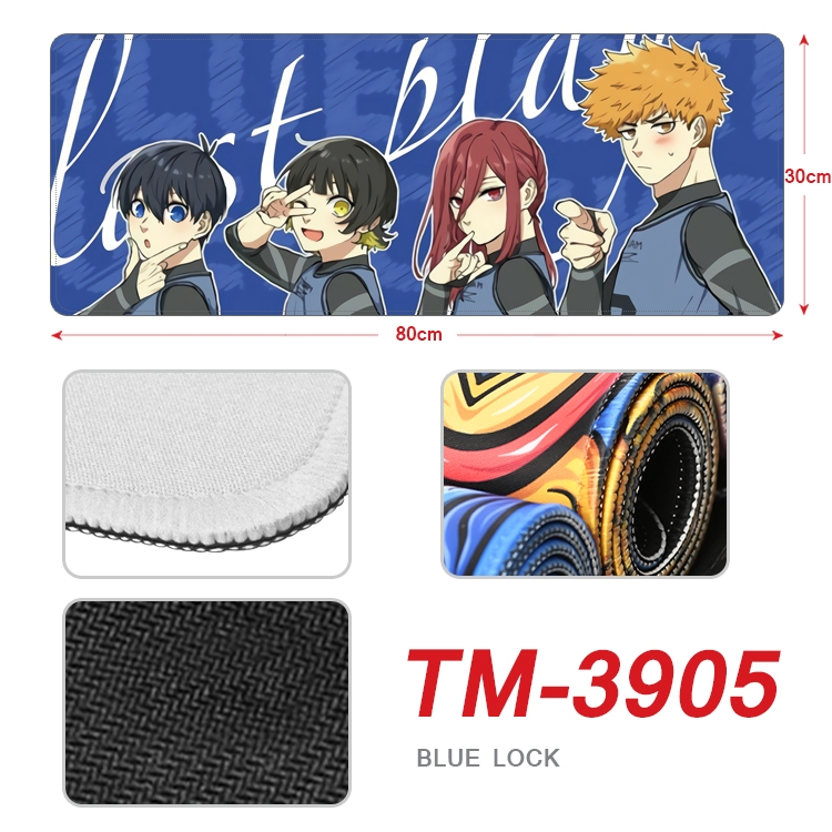 BLUE LOCK Anime peripheral new lock edge mouse pad 80X30cm TM-3905