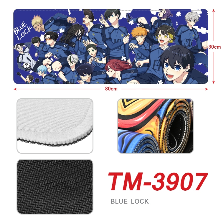 BLUE LOCK Anime peripheral new lock edge mouse pad 80X30cm TM-3907
