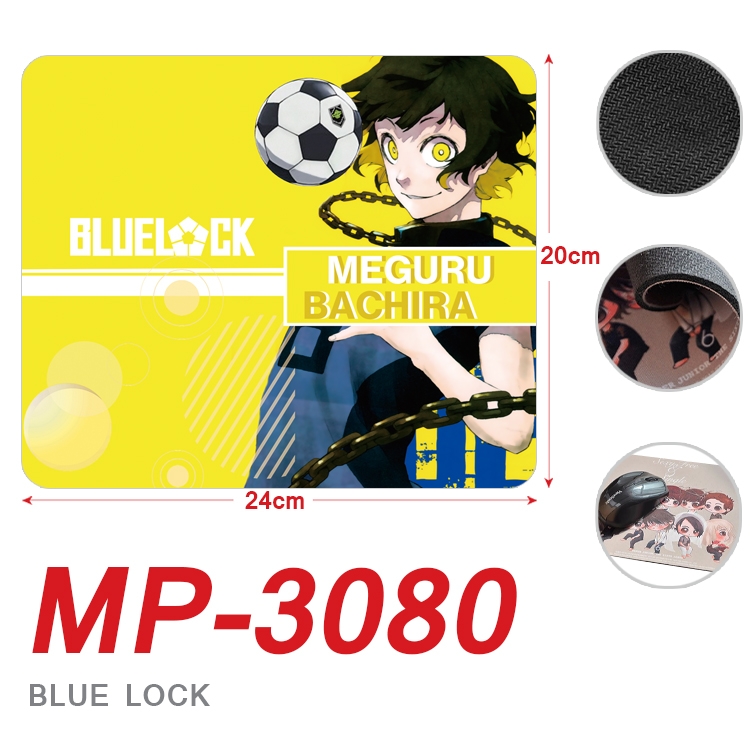 BLUE LOCK  Anime Full Color Printing Mouse Pad Unlocked 20X24cm price for 5 pcs MP-3080