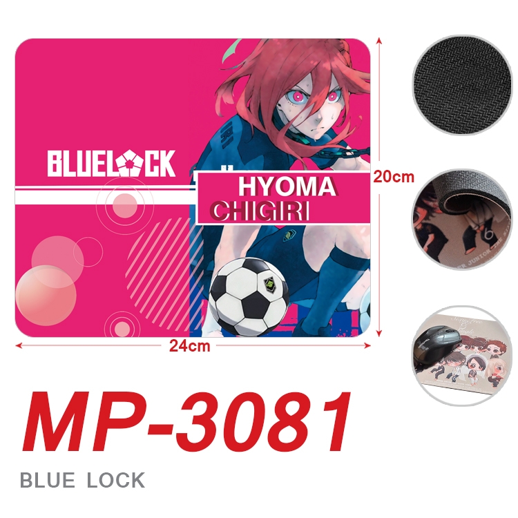 BLUE LOCK  Anime Full Color Printing Mouse Pad Unlocked 20X24cm price for 5 pcs MP-3081