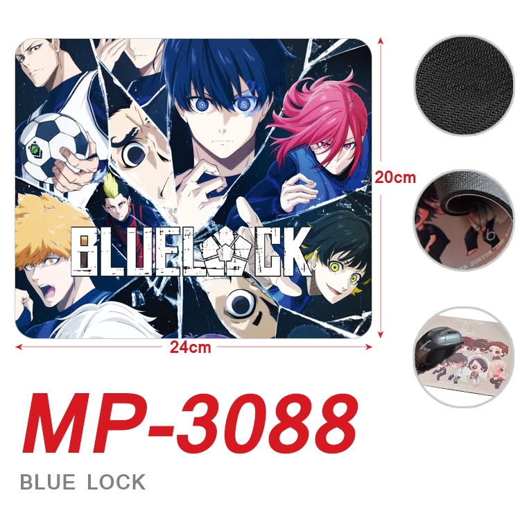 BLUE LOCK  Anime Full Color Printing Mouse Pad Unlocked 20X24cm price for 5 pcs MP-3088