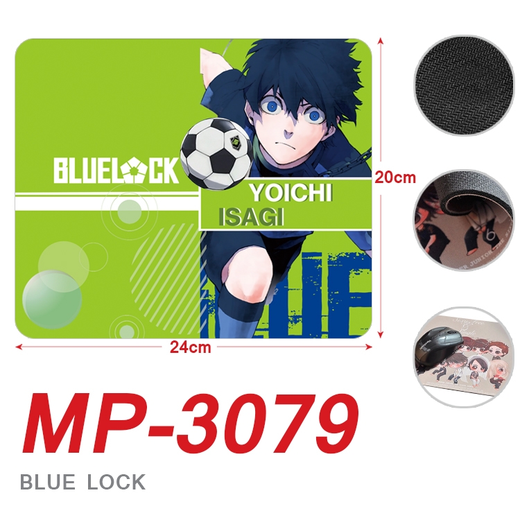 BLUE LOCK  Anime Full Color Printing Mouse Pad Unlocked 20X24cm price for 5 pcs MP-3079