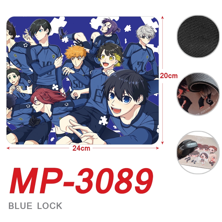 BLUE LOCK  Anime Full Color Printing Mouse Pad Unlocked 20X24cm price for 5 pcs MP-3089