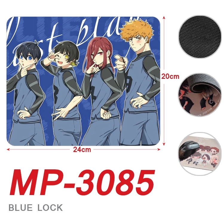 BLUE LOCK  Anime Full Color Printing Mouse Pad Unlocked 20X24cm price for 5 pcs MP-3085