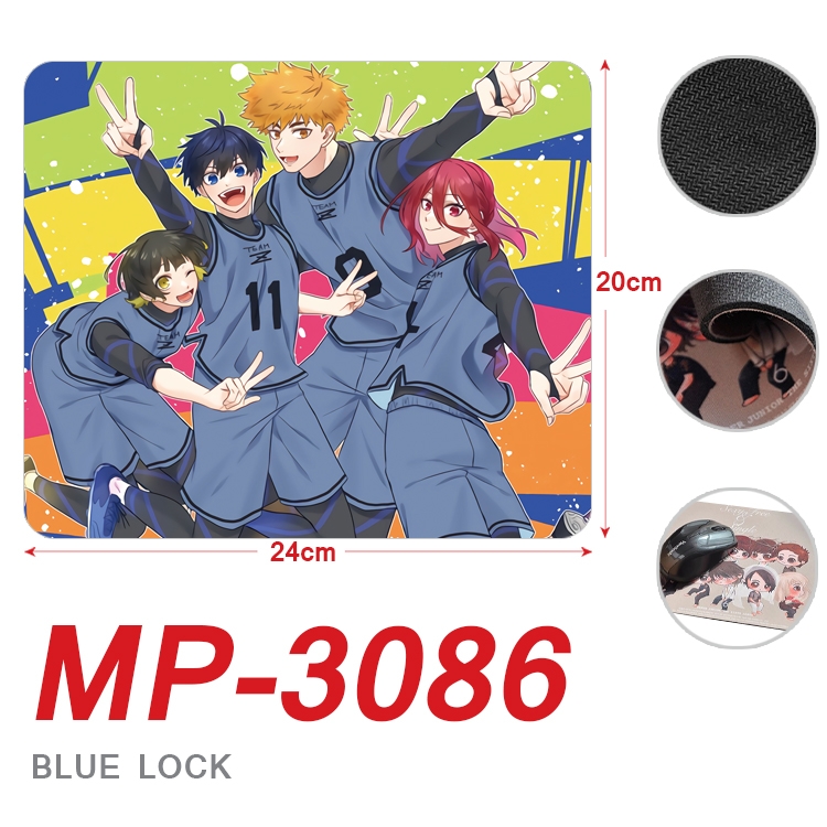 BLUE LOCK  Anime Full Color Printing Mouse Pad Unlocked 20X24cm price for 5 pcs MP-3086