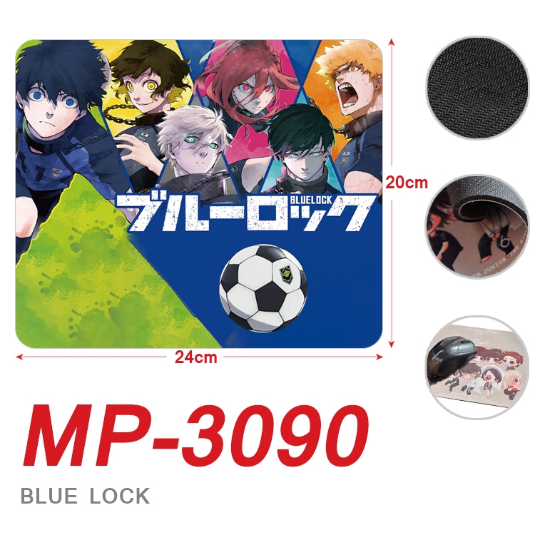 BLUE LOCK  Anime Full Color Printing Mouse Pad Unlocked 20X24cm price for 5 pcs  MP-3090