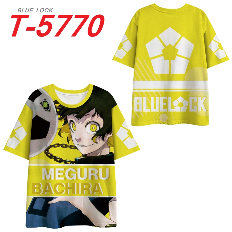 BLUE LOCK Anime Full Color Milk Silk Short Sleeve T-Shirt from S to 6XL  T-5770