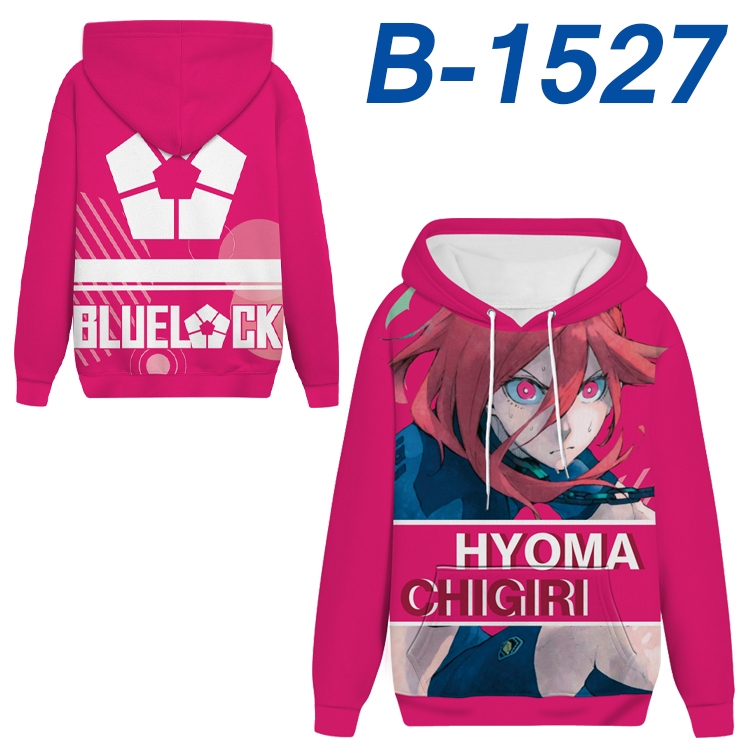 BLUE LOCK  anime thickened hooded pullover sweater from S to 4XL B-1527