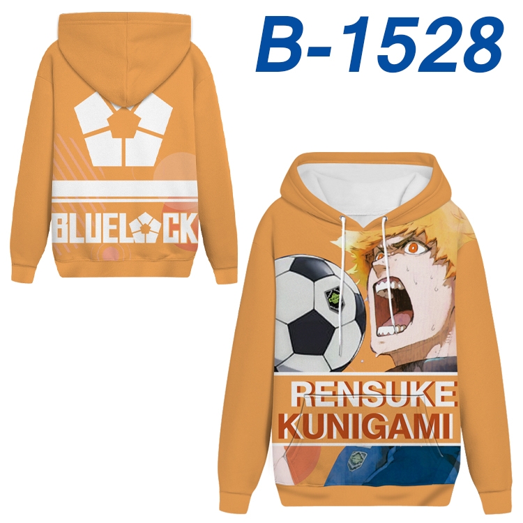 BLUE LOCK  anime thickened hooded pullover sweater from S to 4XL  B-1528