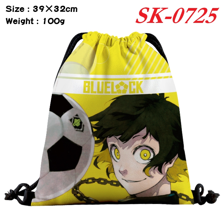 BLUE LOCK cartoon Waterproof Nylon Full Color Drawstring Pocket 39x32cm SK-0725