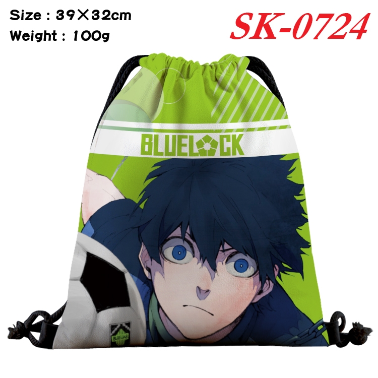 BLUE LOCK cartoon Waterproof Nylon Full Color Drawstring Pocket 39x32cm SK-0724