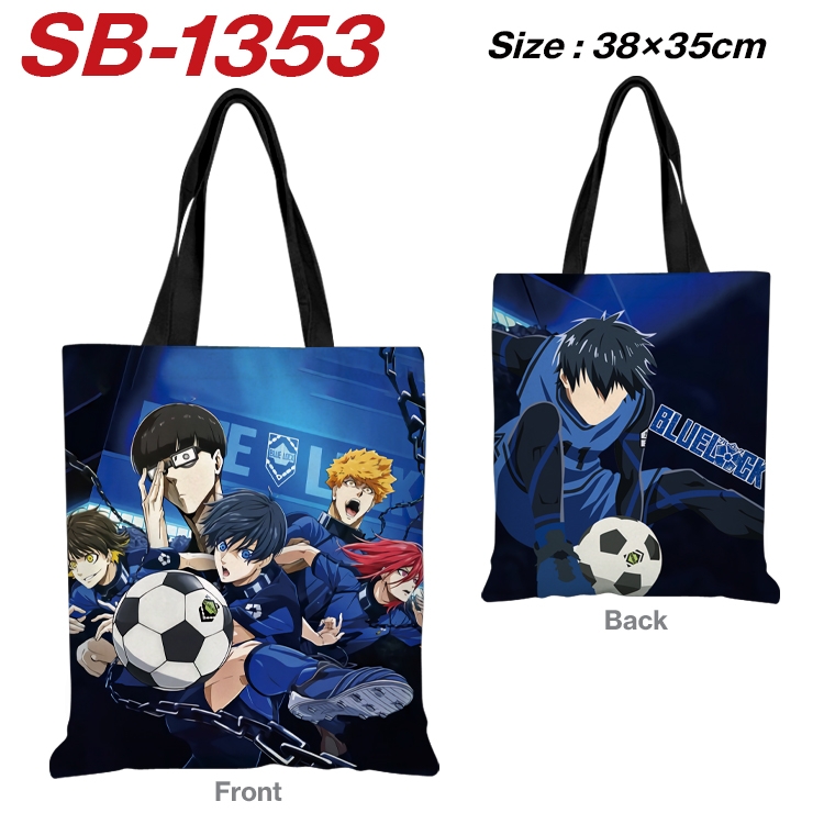 BLUE LOCK Anime Canvas Handheld Shoulder Bag Handbag Shopping Bag 38X35CM SB-1353