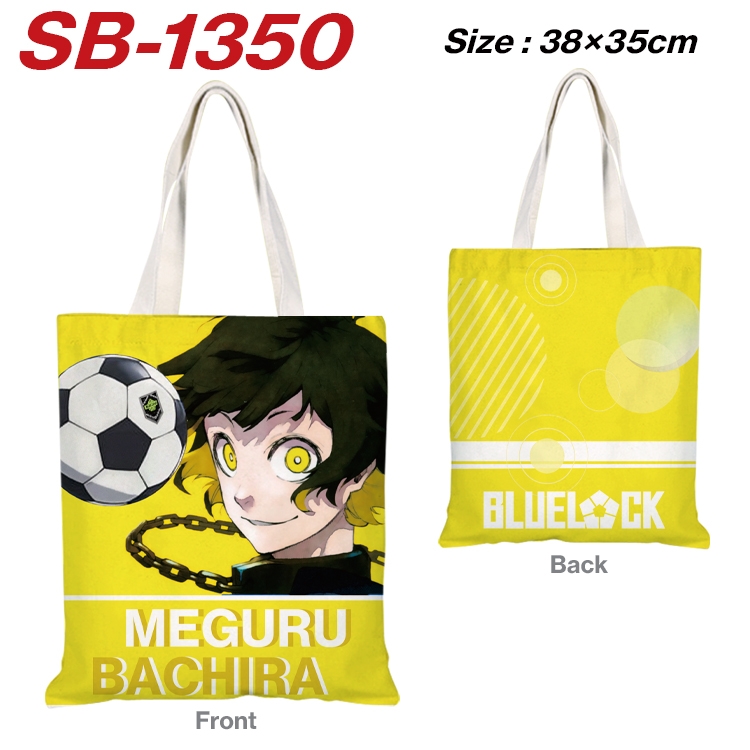 BLUE LOCK Anime Canvas Handheld Shoulder Bag Handbag Shopping Bag 38X35CM  SB-1350