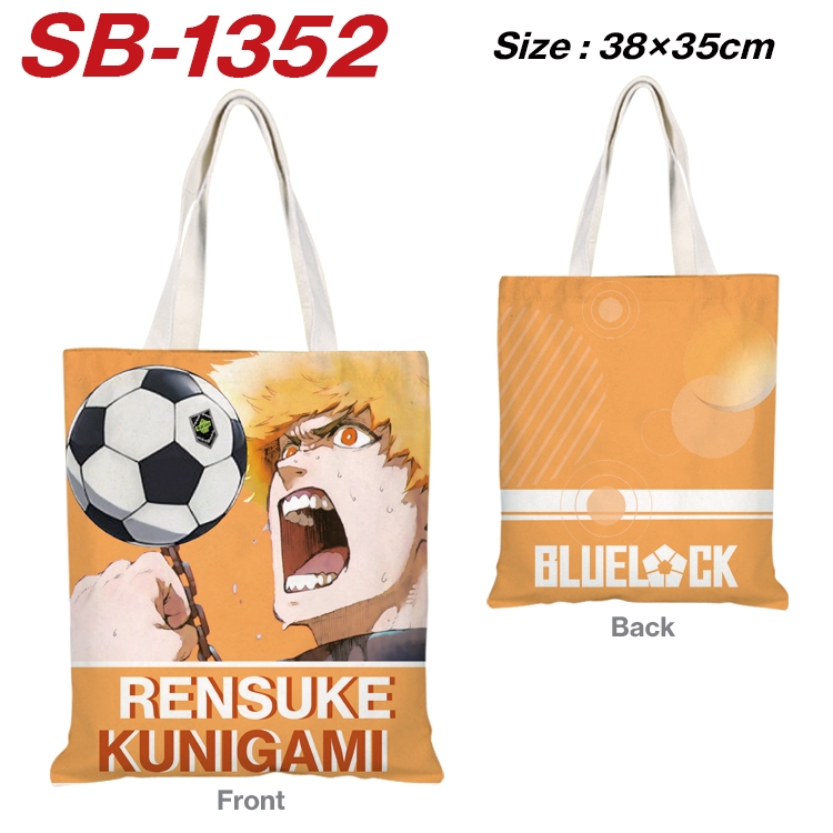 BLUE LOCK Anime Canvas Handheld Shoulder Bag Handbag Shopping Bag 38X35CM  SB-1352