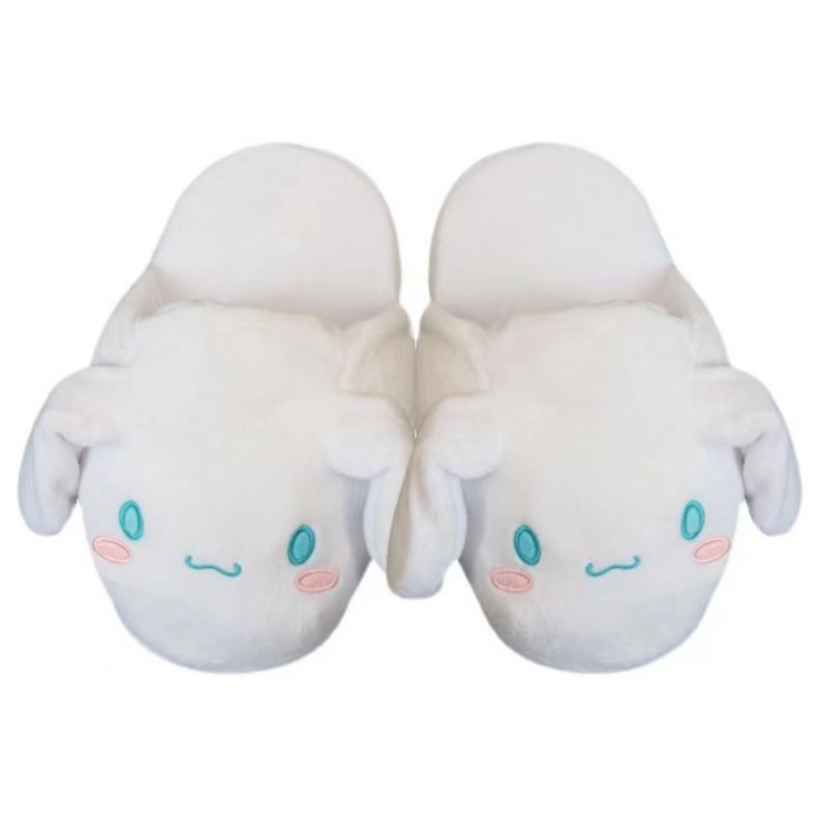 Cinnamoroll Half pack slippers Cartoon cute plush cotton slippers Indoor anti-skid warmth average size price for 2 pairs