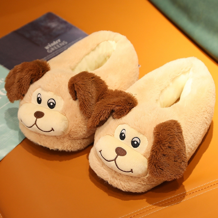 bear All inclusive slippers Cartoon plush cotton slippers Indoor anti-skid thermal insulation price for 2 pairs