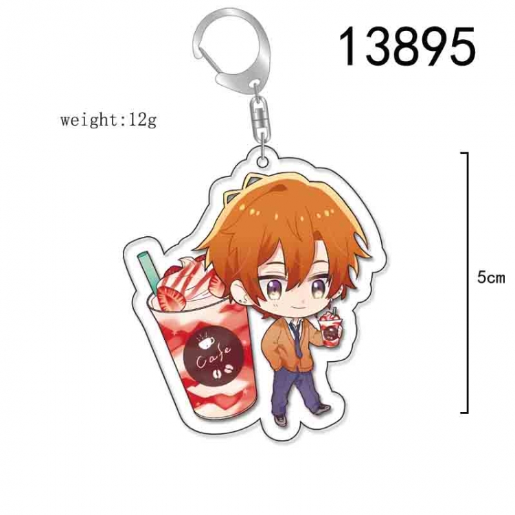 zuozuomuyugongye Anime Acrylic Keychain Charm price for 5 pcs 13895