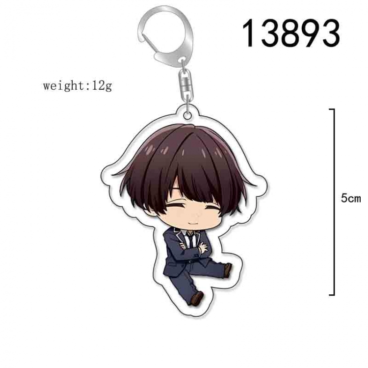 zuozuomuyugongye Anime Acrylic Keychain Charm price for 5 pcs 13893