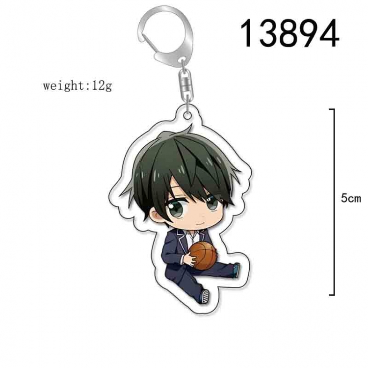 zuozuomuyugongye Anime Acrylic Keychain Charm price for 5 pcs 13894