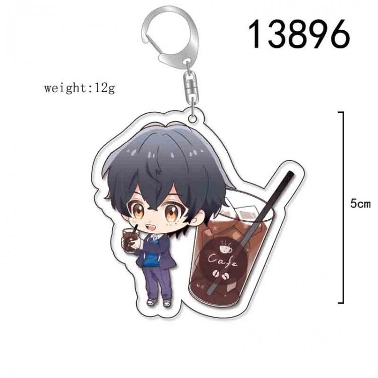 zuozuomuyugongye Anime Acrylic Keychain Charm price for 5 pcs 13896