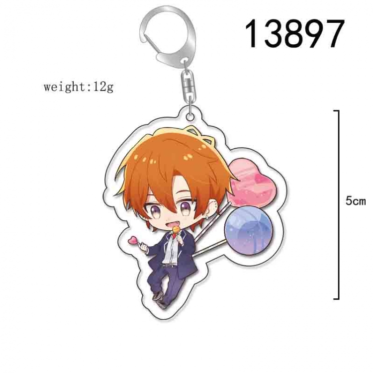 zuozuomuyugongye Anime Acrylic Keychain Charm price for 5 pcs 13897