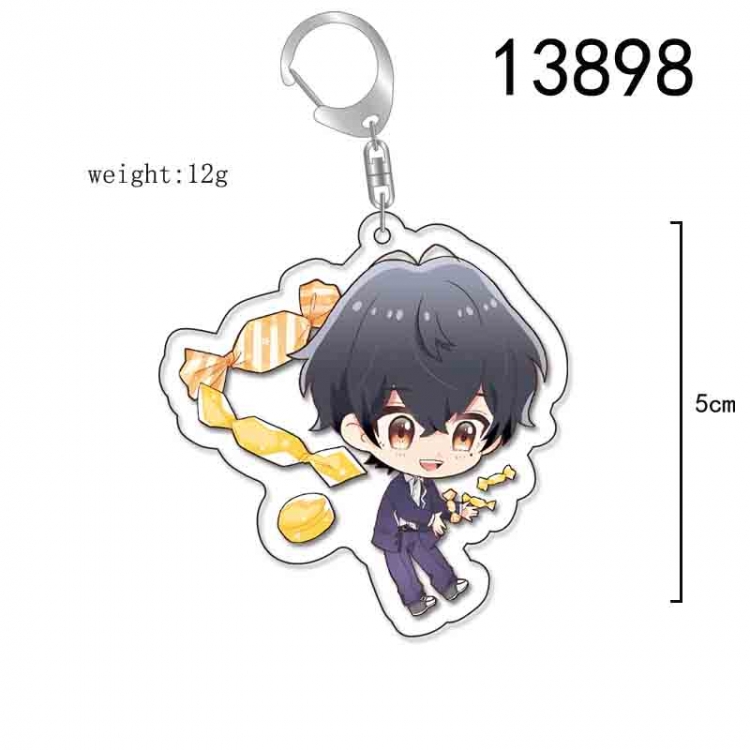 zuozuomuyugongye Anime Acrylic Keychain Charm price for 5 pcs 13898