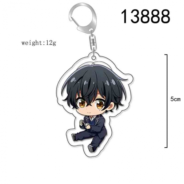 zuozuomuyugongye Anime Acrylic Keychain Charm price for 5 pcs 13888