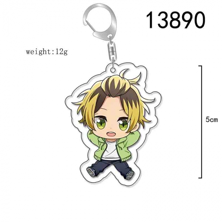 zuozuomuyugongye Anime Acrylic Keychain Charm price for 5 pcs 13890