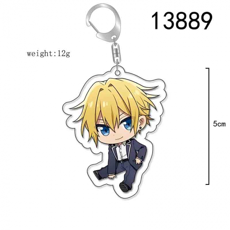 zuozuomuyugongye Anime Acrylic Keychain Charm price for 5 pcs 13889