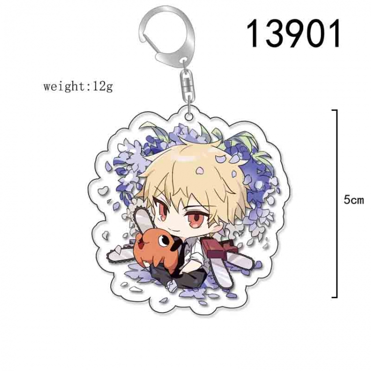 Chainsaw man Anime Acrylic Keychain Charm price for 5 pcs 13901