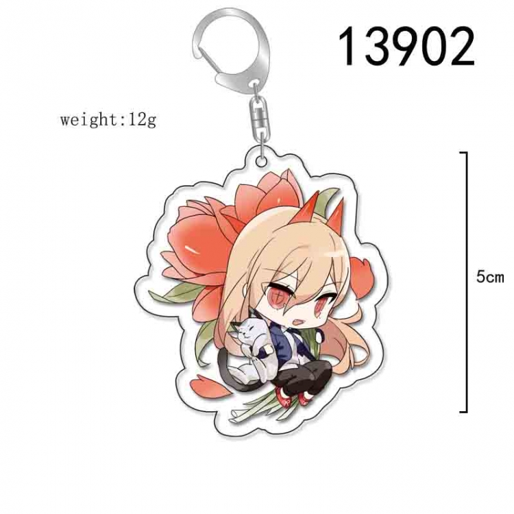 Chainsaw man Anime Acrylic Keychain Charm price for 5 pcs 13902