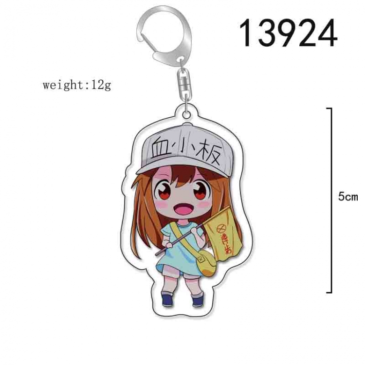 Working cell Anime Acrylic Keychain Charm price for 5 pcs 13924