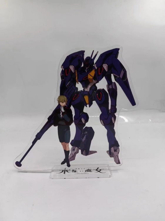 Gundam Anime Laser Acrylic Humanoid  keychain Standing Plates