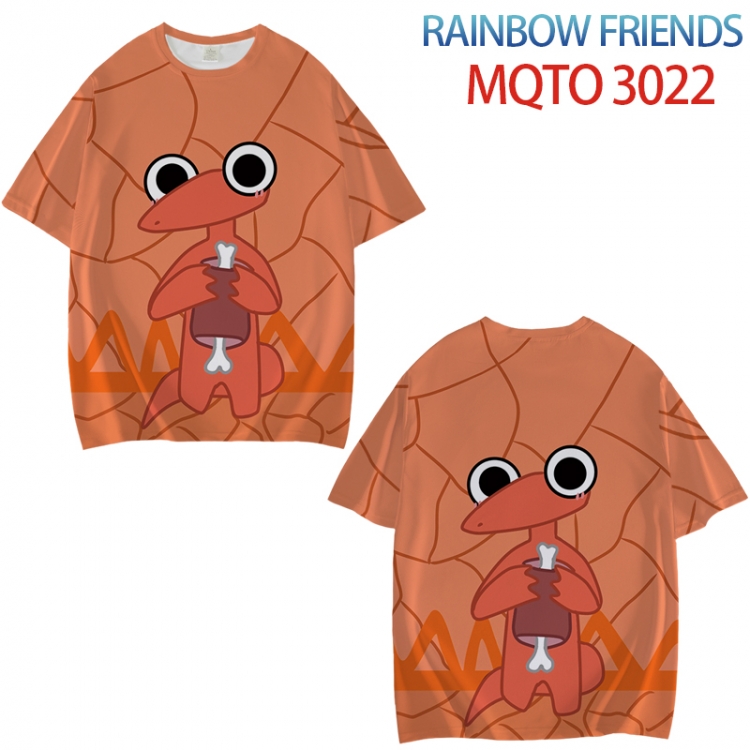 Rainbow friends Full color printed short sleeve T-shirt from XXS to 4XL  MQTO022