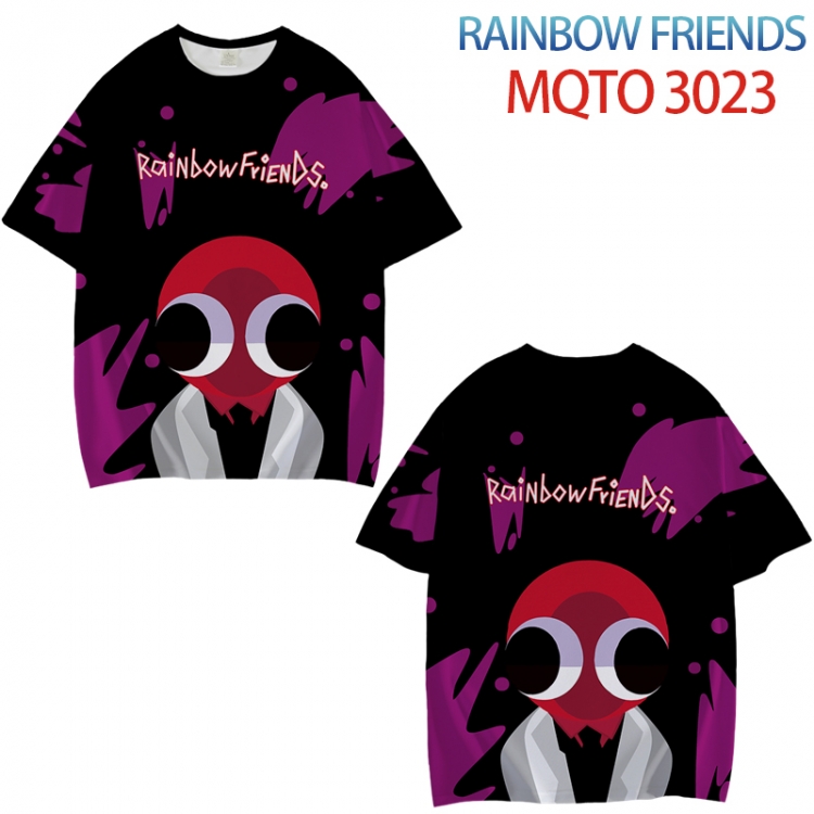 Rainbow friends Full color printed short sleeve T-shirt from XXS to 4XL MQTO023