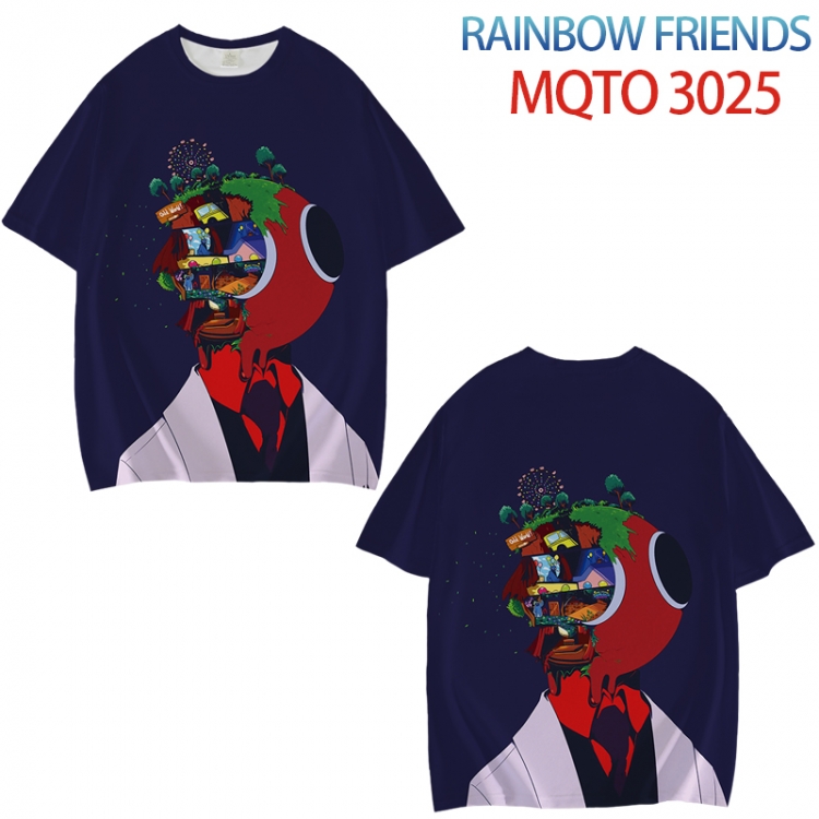 Rainbow friends Full color printed short sleeve T-shirt from XXS to 4XL MQTO025