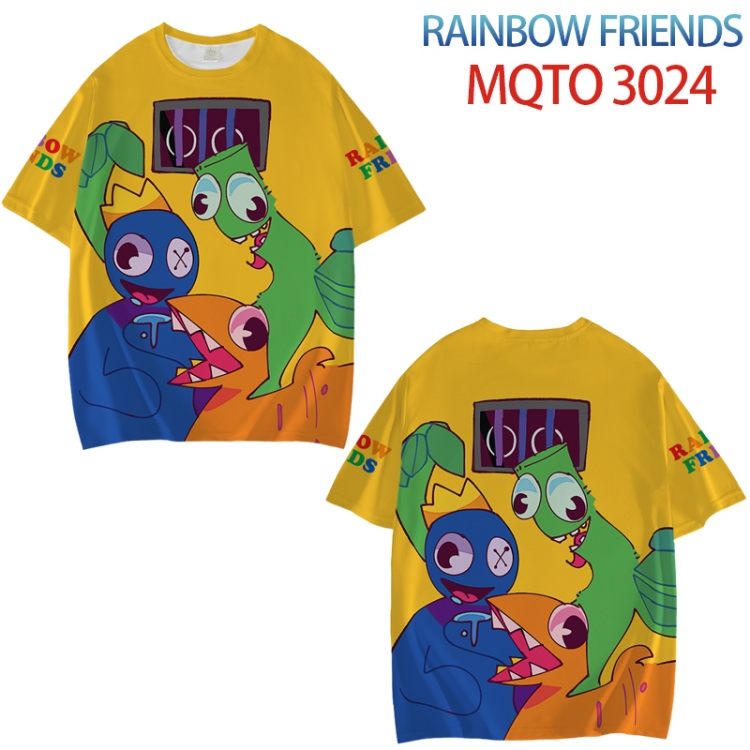 Rainbow friends Full color printed short sleeve T-shirt from XXS to 4XL MQTO024