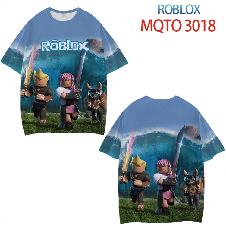 Robllox Full color printed short sleeve T-shirt from XXS to 4XL MQTO018