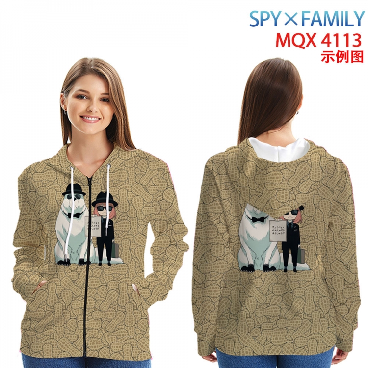 SPY×FAMILY Anime Zip patch pocket sweatshirt jacket Hoodie from 2XS to 4XL  MQX-4113