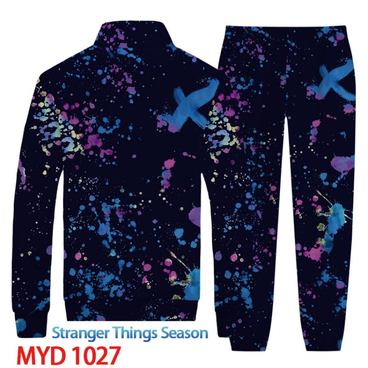 Stranger Things Anime peripheral long sleeved sweater sports suit from XS to 4XL  MYD-1027