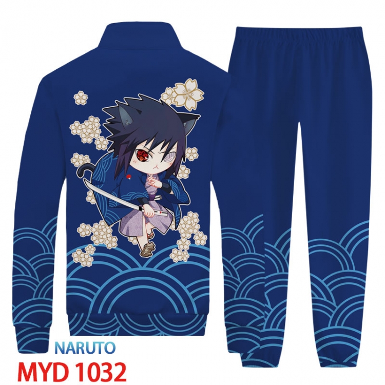 Naruto Anime peripheral long sleeved sweater sports suit from XS to 4XL  MYD-1032