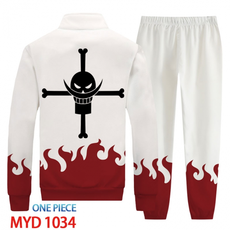 One Piece Anime peripheral long sleeved sweater sports suit from XS to 4XL MYD-1034