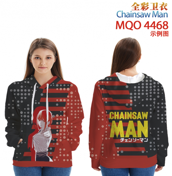 Chainsaw man Long Sleeve Zip Hood Patch Pocket Sweatshirt from 2XS to 4XL MQO-4468